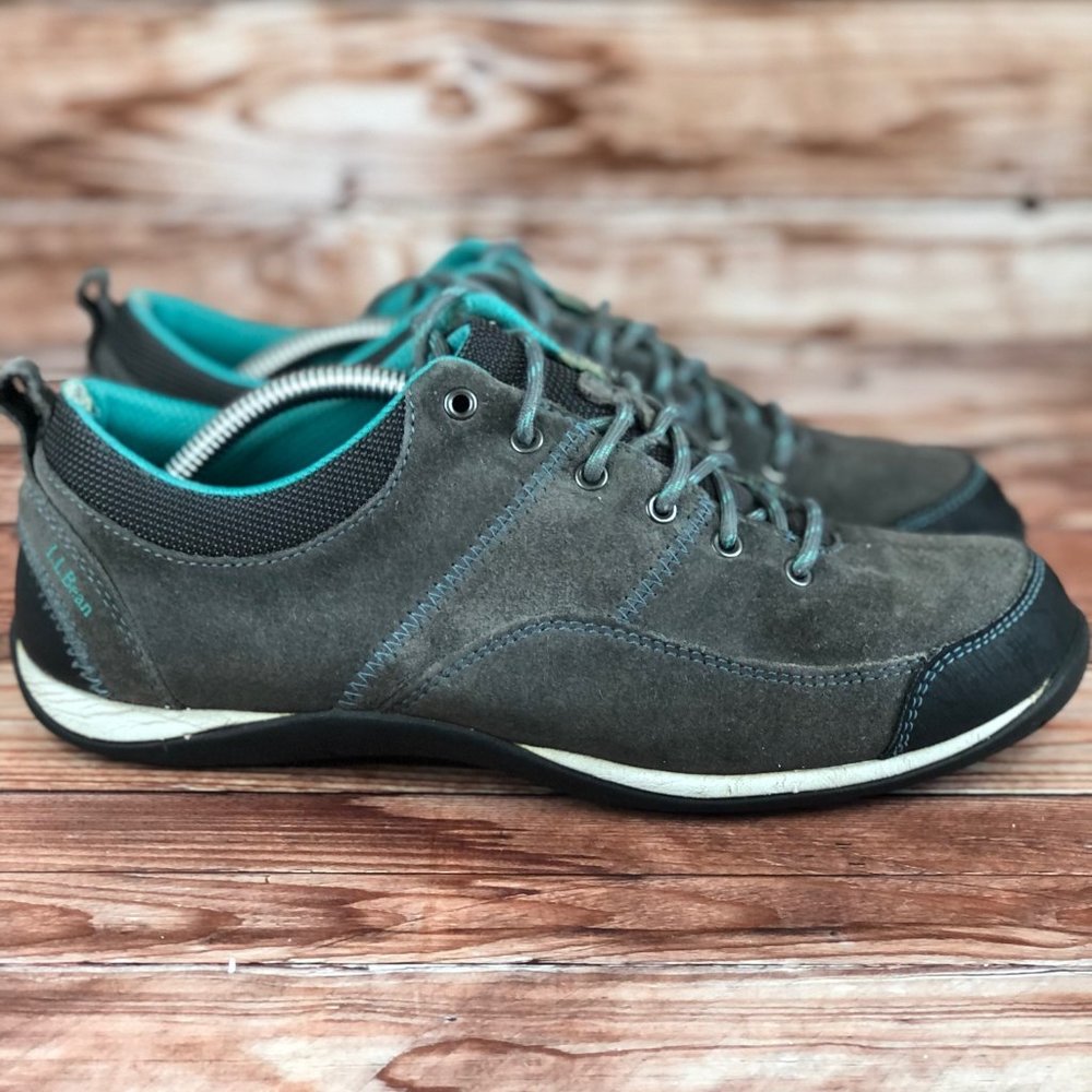 LL Bean Low Top Casual Shoes Grey Blue